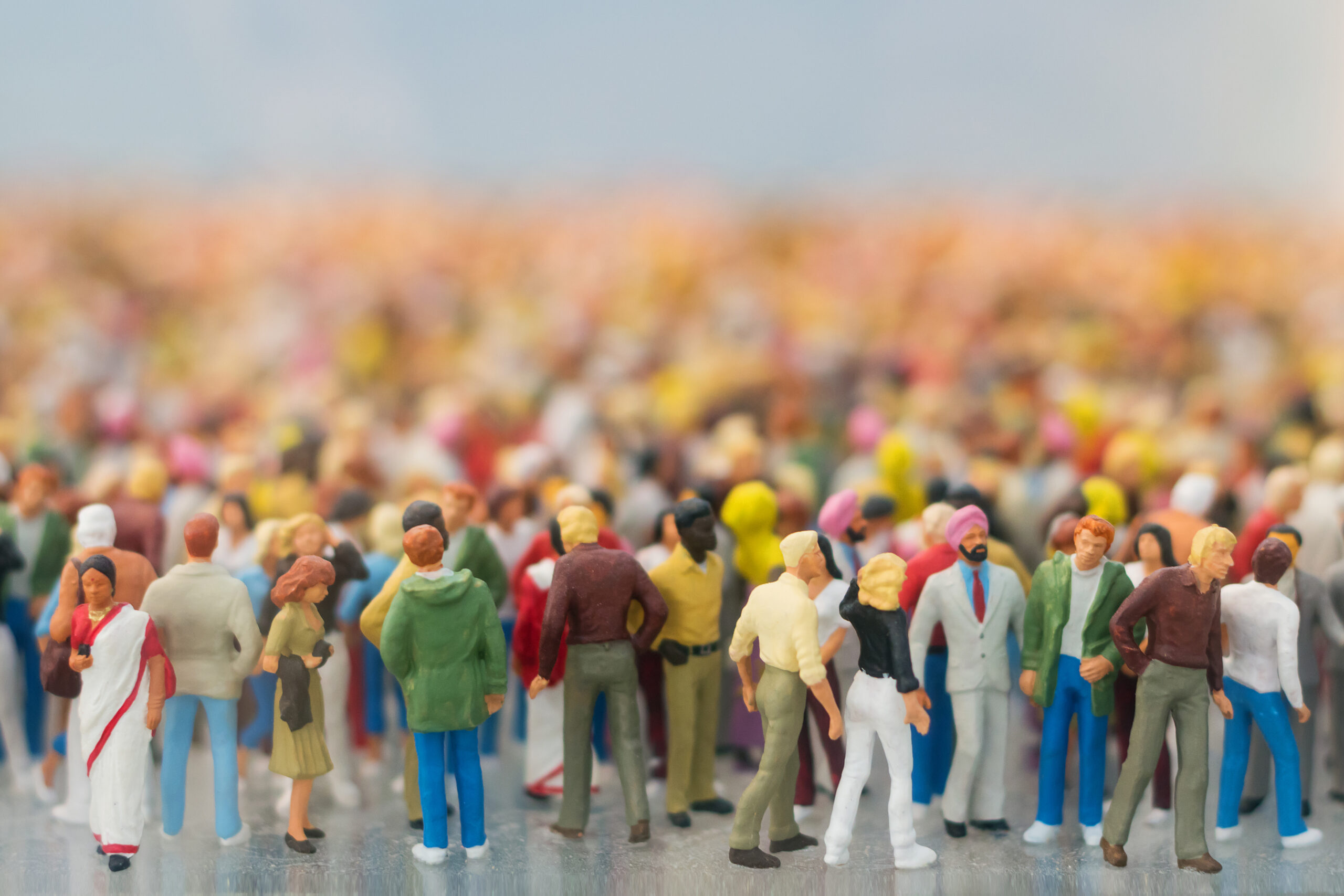 Menschenmengen Miniatur