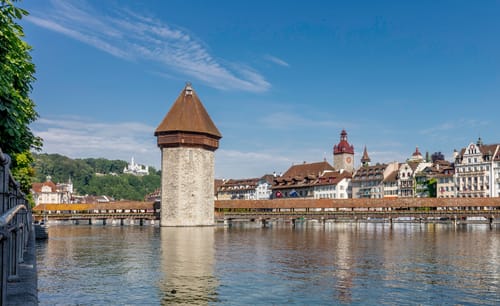 Kapellbrücke und Wasserturm in Luzern